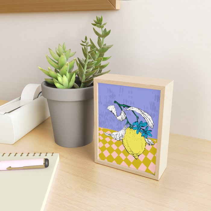 Super fruits - Lemon Fertility Mini Art Print Gallery Image 2