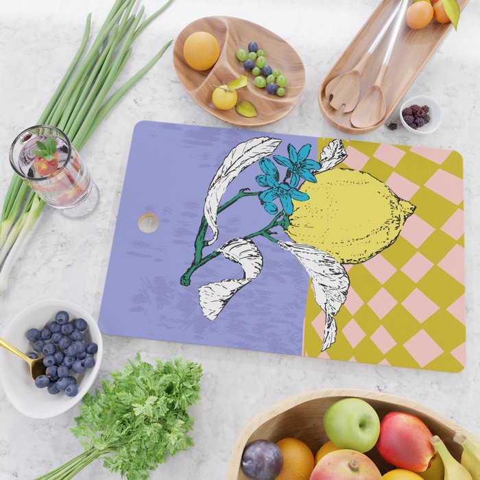 Super fruits - Lemon Fertility Cutting Board Gallery Image 2