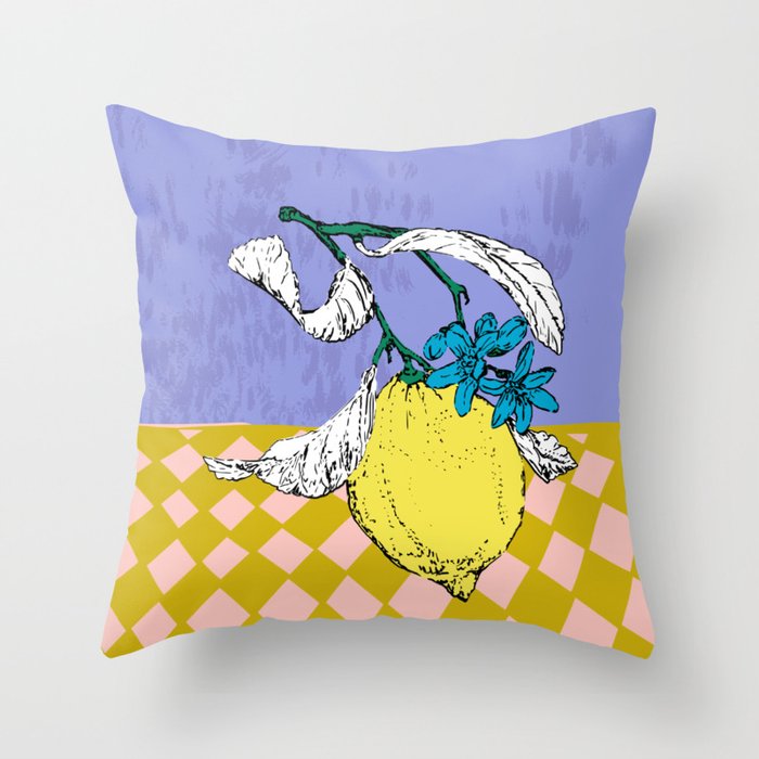 Super fruits - Lemon Fertility Throw Pillow Gallery Image 6