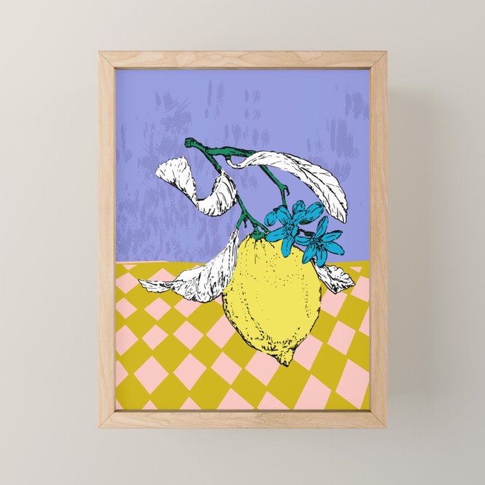 Super fruits - Lemon Fertility Mini Art Print Gallery Image 1