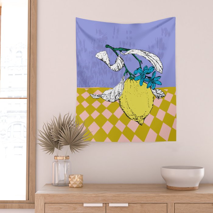 Super fruits - Lemon Fertility Wall Tapestry Gallery Image 2