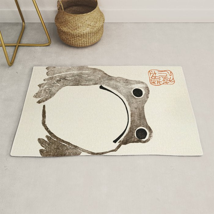 Unimpressed Frog Meika Gafu by Matsumoto Hoji 1814 - Frog Rug Gallery Image 1