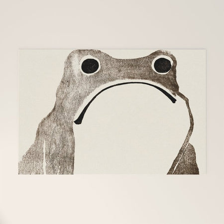 Unimpressed Frog Meika Gafu by Matsumoto Hoji 1814 - Frog Welcome