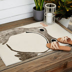 Unimpressed Frog Meika Gafu by Matsumoto Hoji 1814 - Frog Outdoor Rug Gallery Image 2