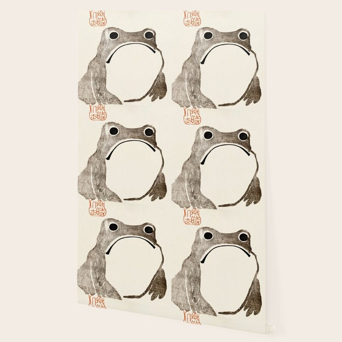 Unimpressed Frog Meika Gafu by Matsumoto Hoji 1814 - Frog Wallpaper Gallery Image 2