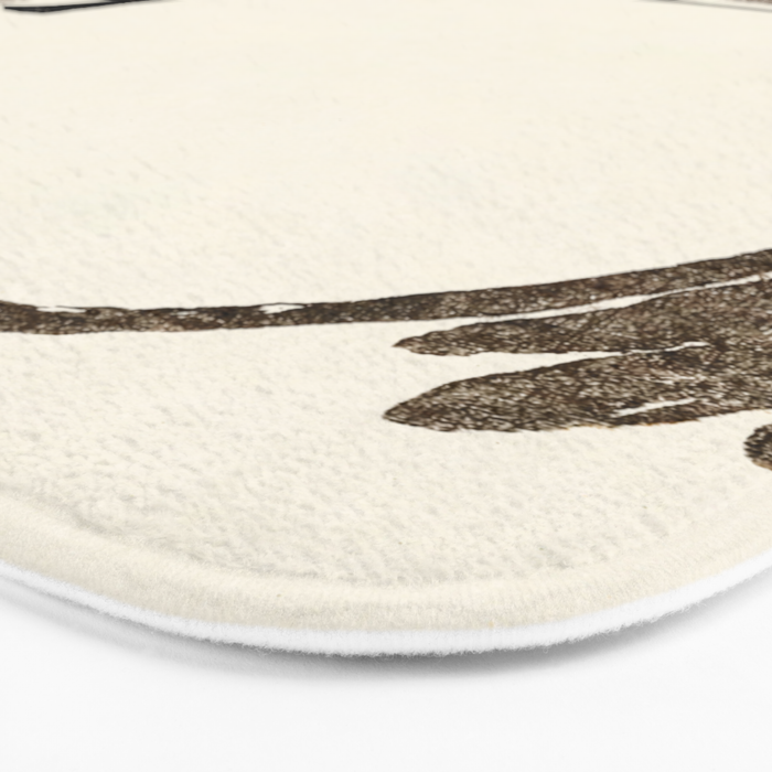 Unimpressed Frog Meika Gafu by Matsumoto Hoji 1814 - Frog Bath Mat Gallery Image 3