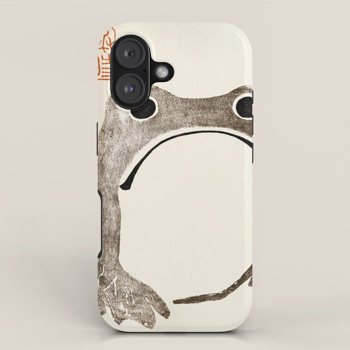 Unimpressed Frog Meika Gafu by Matsumoto Hoji 1814 - Frog iPhone Case Gallery Image 1