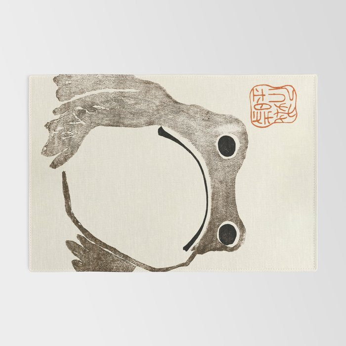 Unimpressed Frog Meika Gafu by Matsumoto Hoji 1814 - Frog Rug Gallery Image 2