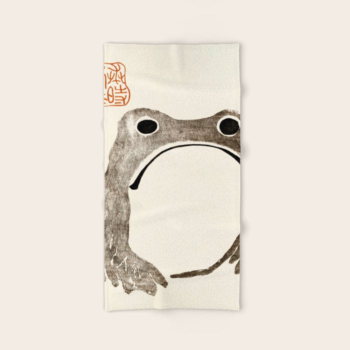 Unimpressed Frog Meika Gafu by Matsumoto Hoji 1814 - Frog Bath