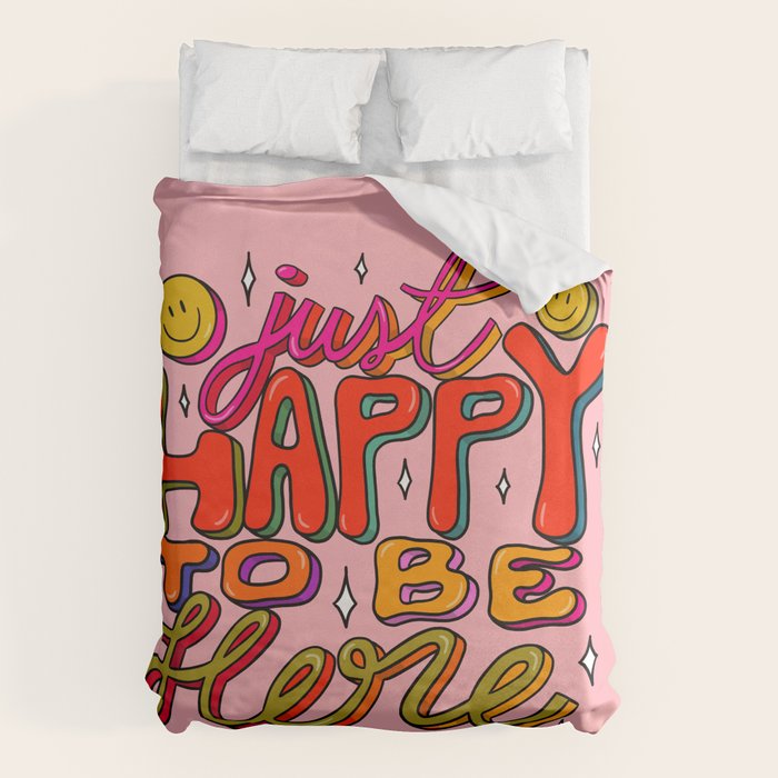 Happy To Be Here Duvet Cover Gallery Image 6