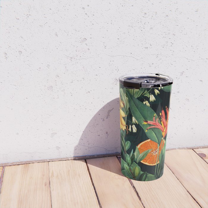 Tropical Orange Garden III Travel Mug Gallery Image 4