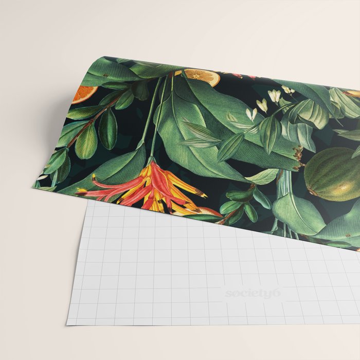 Tropical Orange Garden III Wrapping Paper Gallery Image 2
