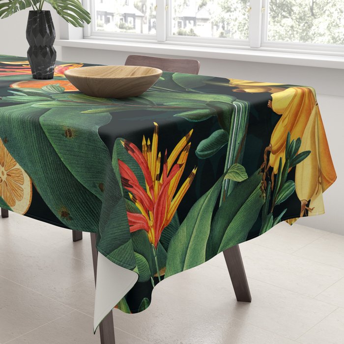Tropical Orange Garden III Tablecloth Gallery Image 3