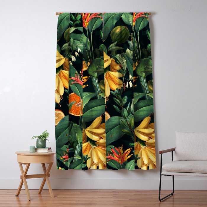 Tropical Orange Garden III Window Curtain Gallery Image 5
