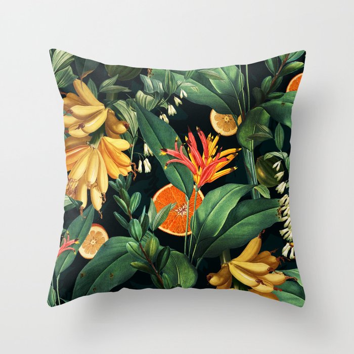 Tropical Orange Garden III Throw Pillow Gallery Image 6