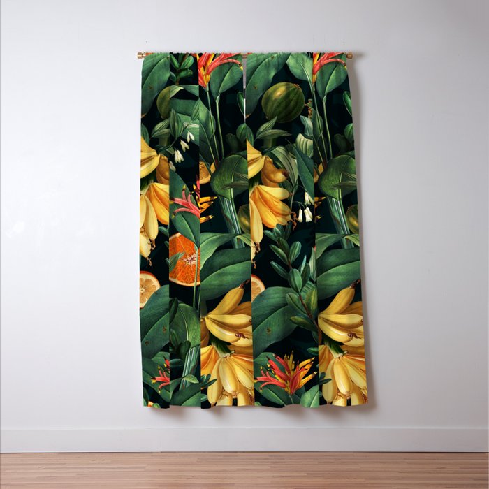 Tropical Orange Garden III Window Curtain Gallery Image 3