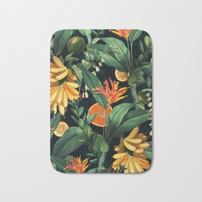 Tropical Orange Garden III Bath Mat Gallery Image 1