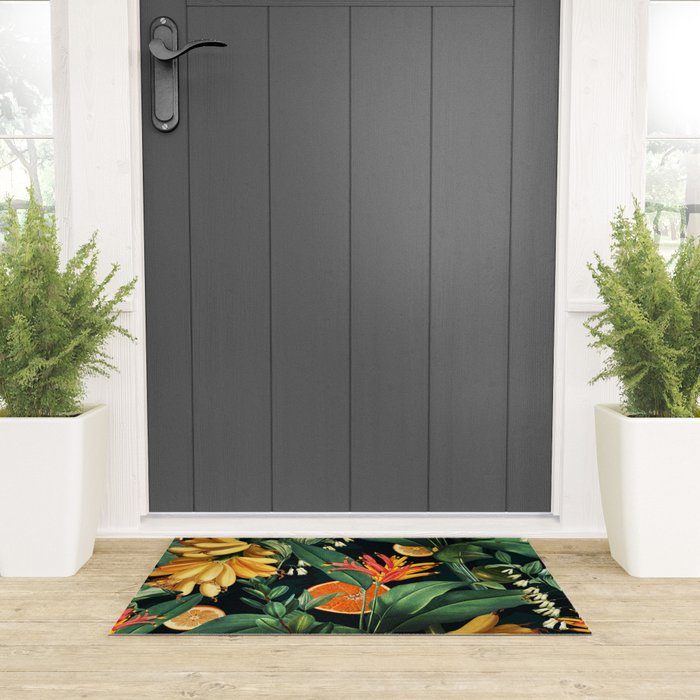 Tropical Orange Garden III Welcome Mat Gallery Image 3