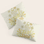 be kind like sunshine // retro surf art by surfy birdy Pillow Sham Gallery Image 3