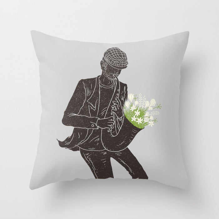 People's Music Throw Pillow Gallery Image 1