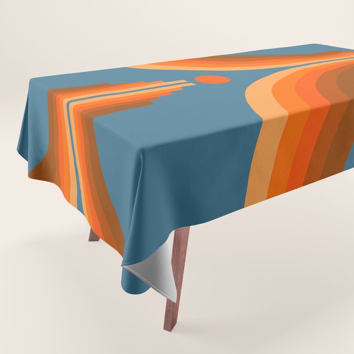Abstraction_SUN_RISING_RETRO_SPACE_POP_ART_0906S Tablecloth Gallery Image 1