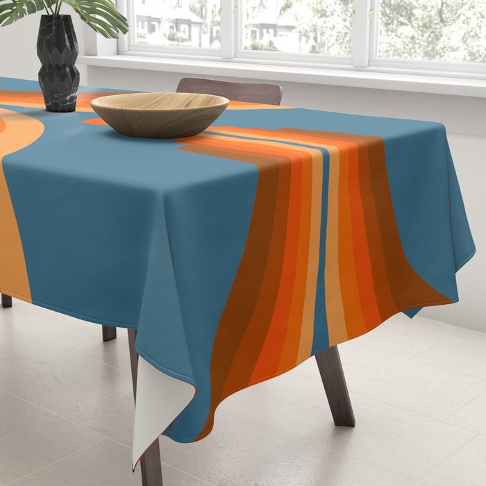 Abstraction_SUN_RISING_RETRO_SPACE_POP_ART_0906S Tablecloth Gallery Image 3