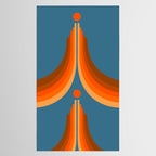 Abstraction_SUN_RISING_RETRO_SPACE_POP_ART_0906S Tablecloth Gallery Image 2