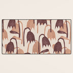 Linocut Tulip Pattern #2 Desk Mat Gallery Image 3