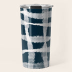 Tie Dye no. 1 in Indigo  Travel Mug Gallery Image 1