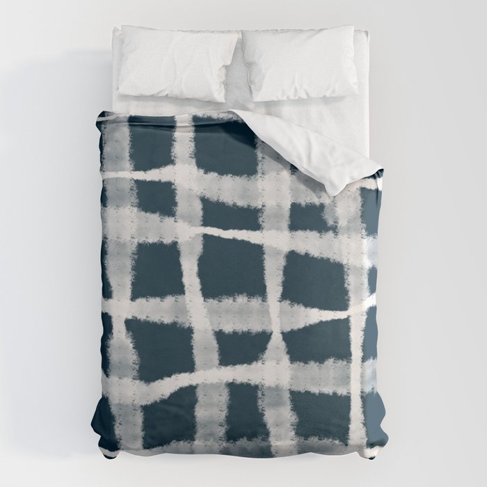 Tie Dye no. 1 in Indigo  Duvet Cover Gallery Image 6