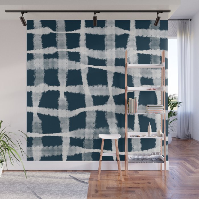 Tie Dye no. 1 in Indigo  Wall Mural Gallery Image 1