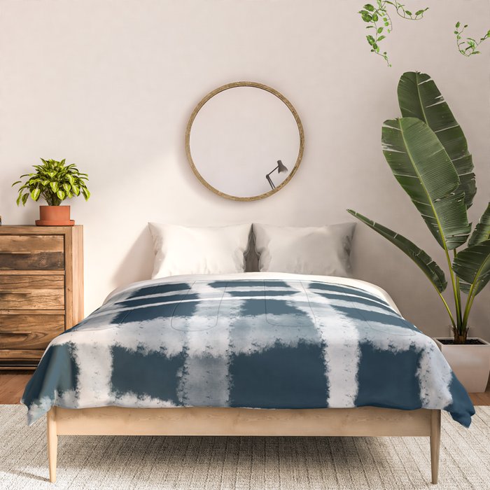 Tie Dye no. 1 in Indigo  Comforter Gallery Image 3