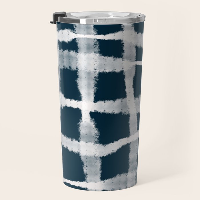Tie Dye no. 1 in Indigo  Travel Mug Gallery Image 3