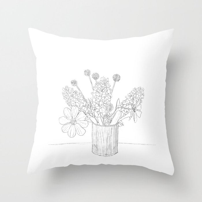  Spring Line Mood  Throw Pillow Gallery Image 6