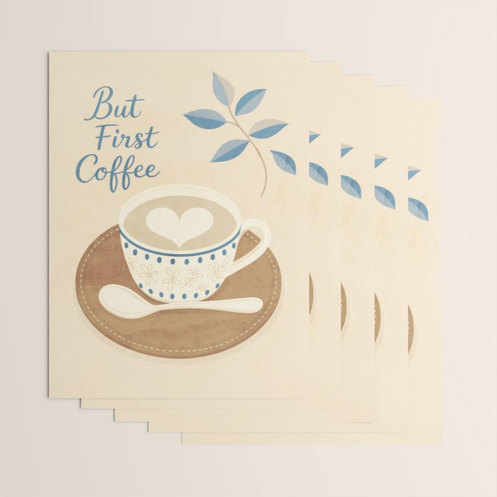 But First Coffee III Wrapping Paper Gallery Image 3