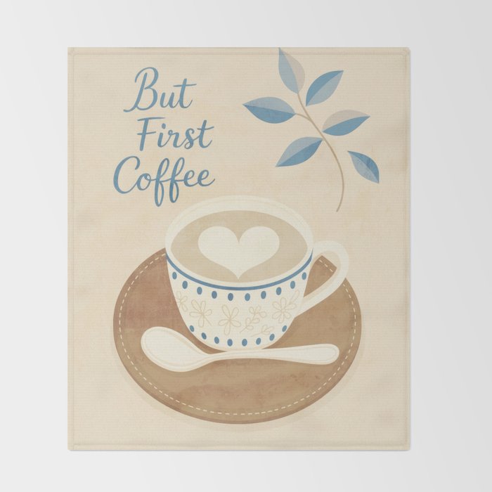 But First Coffee III Throw Blanket Gallery Image 2
