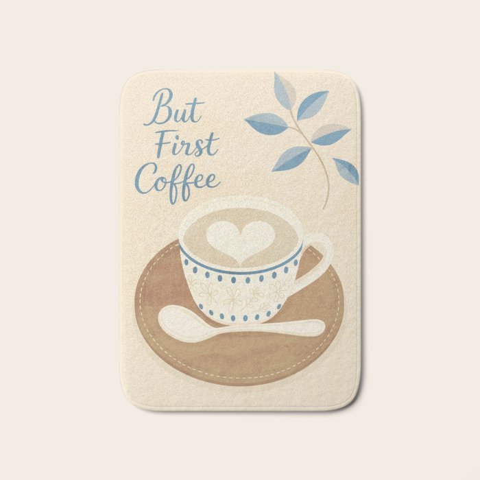 But First Coffee III Bath Mat Gallery Image 1