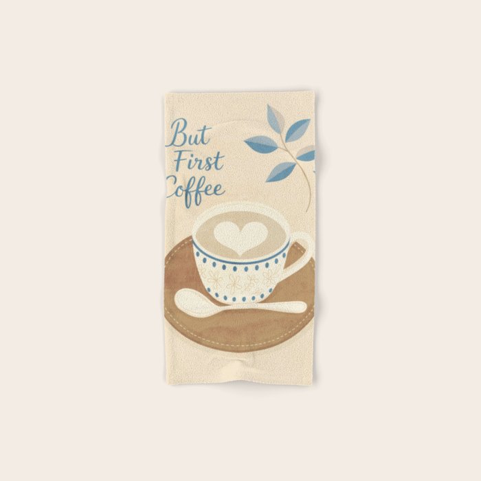 But First Coffee III Bath Towel Gallery Image 1