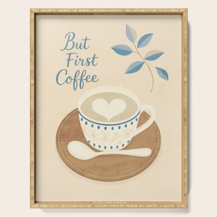 But First Coffee III Serving Tray Gallery Image 1
