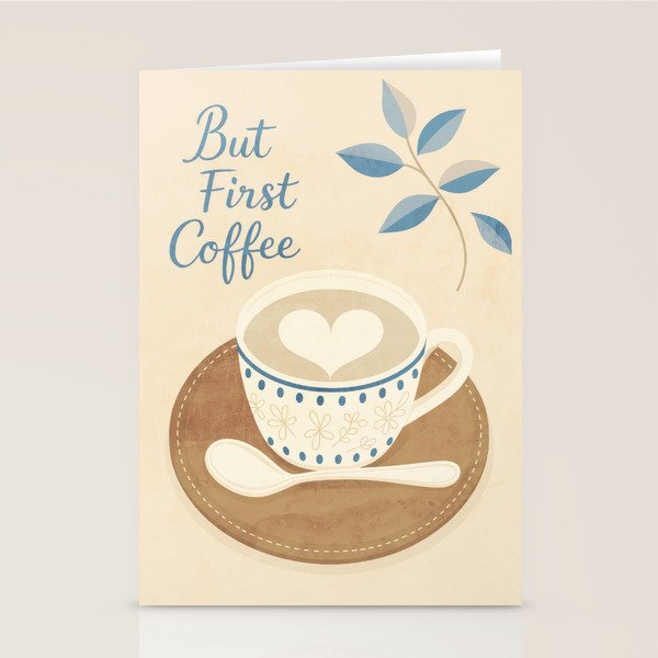 But First Coffee III Stationery Card Gallery Image 2