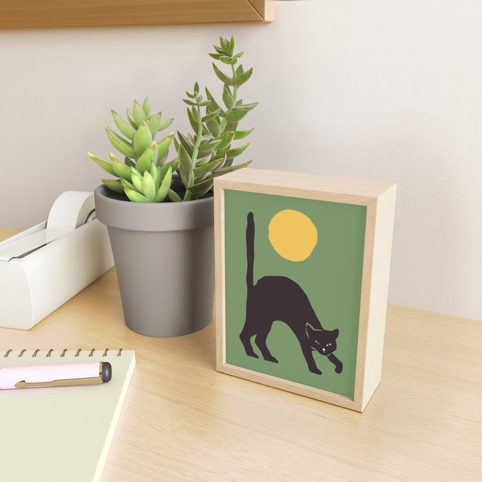 Angry Cat Mini Art Print Gallery Image 2