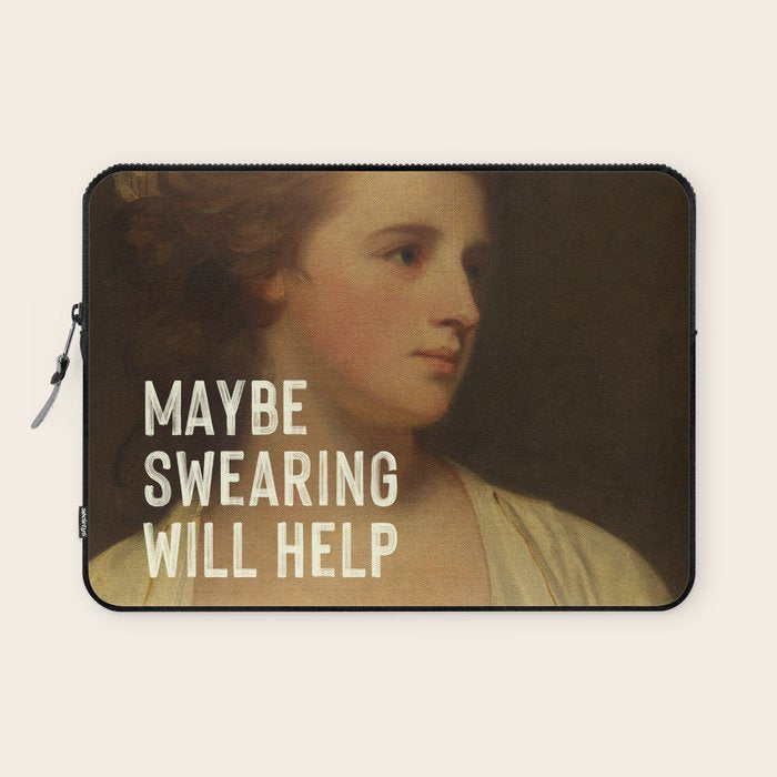 Maybe Swearing Will Help Laptop Sleeve Gallery Image 1