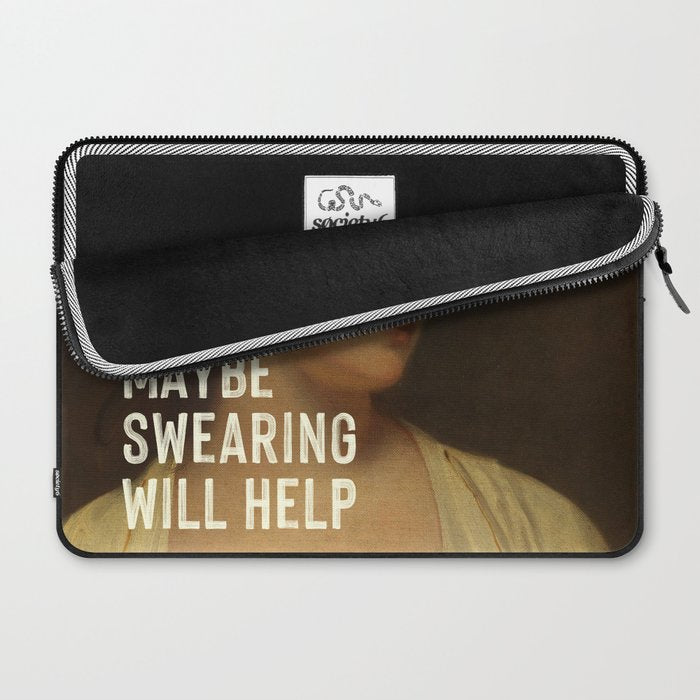Maybe Swearing Will Help Laptop Sleeve Gallery Image 2