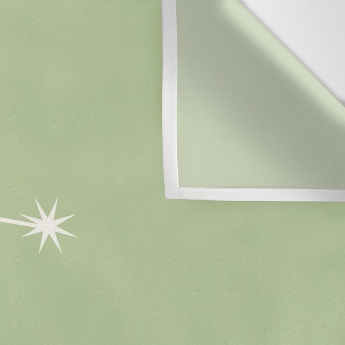 Gemini Zodiac Star Constellation Line Art Soft Green Wall Tapestry Gallery Image 3