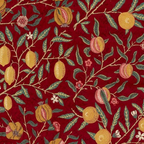 William Morris Vintage Pomegranate Fruit Red Madder Bayleaf Pattern Coffee Mug Gallery Image 2