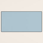 Soft Chalky Pastel Blue Solid Color Desk Mat Gallery Image 3