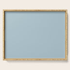 Soft Chalky Pastel Blue Solid Color Serving Tray Gallery Image 1