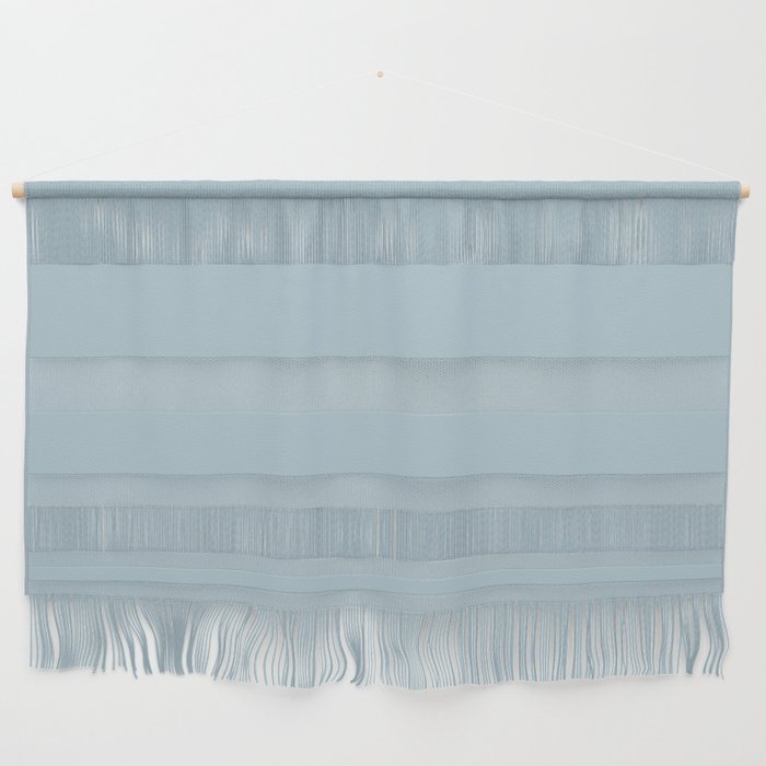 Soft Chalky Pastel Blue Solid Color Wall Hanging Gallery Image 1