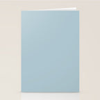 Soft Chalky Pastel Blue Solid Color Stationery Card Gallery Image 2