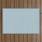Soft Chalky Pastel Blue Solid Color Outdoor Rug Gallery Image 1